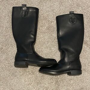 Tommy Hilfiger Black Knee Boots